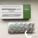 Таблетки эритромицин